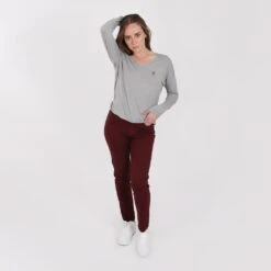 Kontakt - Pantalon Slim Femme - Bordeaux - Drest