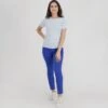 KONTAKT - Pantalon Slim Femme Avec Strass Métallique PACIFIQUE - Drest