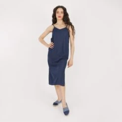 KONTAKT - Robe Bretelle Femme En Jeans - THANA - Drest