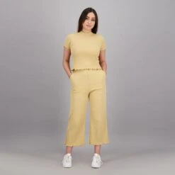 KONTAKT - Pantalon Côtelé Femme Beige - Drest -Pas Cher Mode Séduisante Magasin 05 010 01 069 K005 S Pantalon cotele femme Beige S