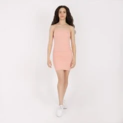 Kontakt - Robe Cotelée Femme Avec Bretelle - Drest