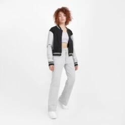 Kontakt - Jogger Femme Jambe Droite Avec Poches Plaquées - GRIS CHIN - Drest