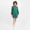 Kontakt - Robe Oversized Sweat Femme KHOMSA - Vert - Drest