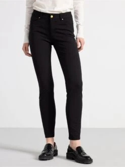 Lindex Femme - TOVA Pantalon Coupe Slim - Black - Drest -Pas Cher Mode Séduisante Magasin 8406123 80 PS MF