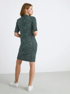 Lindex Femme - Floral Dress With Front Navy - Drest -Pas Cher Mode Séduisante Magasin 8410206 2150 PS MD