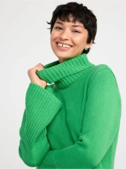 Lindex Femme - Robe En Maille à Manches évasées Strong Green - Drest -Pas Cher Mode Séduisante Magasin 8511283 6859 PS ME