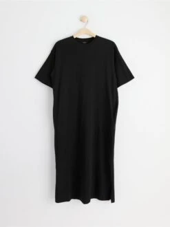 Lindex Femme - Robe T-shirt à Manches Black - Drest -Pas Cher Mode Séduisante Magasin 8534631 80 PS F