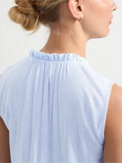 Lindex Femme - Robe Sans Manches à Volants Off White - Drest -Pas Cher Mode Séduisante Magasin 8583711 300 PS MD