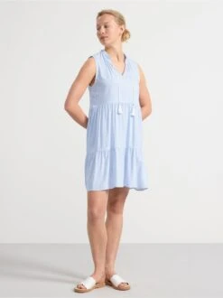 Lindex Femme - Robe Sans Manches à Volants Off White - Drest -Pas Cher Mode Séduisante Magasin 8583711 300 PS MP