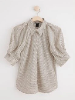 Lindex Femme - Chemisier à Manches Light Beige - Drest -Pas Cher Mode Séduisante Magasin 8619125 1230 PS F