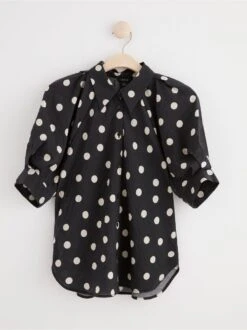 Lindex Femme - Chemisier à Manches Black - Drest -Pas Cher Mode Séduisante Magasin 8619125 80 PS F