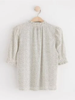 Lindex Femme - Haut Texturé à Manches Bouffantes Off White - Drest -Pas Cher Mode Séduisante Magasin 8636357 300 PS B