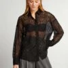 Kiabi Femme - Chemisier En Dentelle - REAL BLACK - Drest