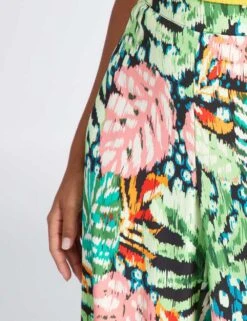 Kiabi Femme - Pantalon Coupe Classique - Aopfeuille - Drest -Pas Cher Mode Séduisante Magasin ATR66 1 ZC5