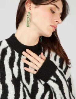 Kiabi Femme - Robe En Maille Imprimée - BLACKZEBRA - Drest -Pas Cher Mode Séduisante Magasin AUS28 2 ZC4