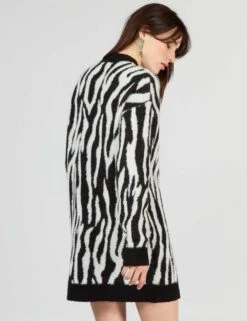 Kiabi Femme - Robe En Maille Imprimée - BLACKZEBRA - Drest -Pas Cher Mode Séduisante Magasin AUS28 2 ZC5
