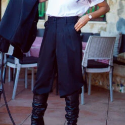 Guya Gang Femme - Pantalon De Costume Noir - Drest