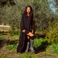 Guya Gang Femme - Robe Bohème Noire - Drest