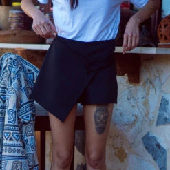 Guya Gang Femme - Wrap Skirt/Short Black - Drest