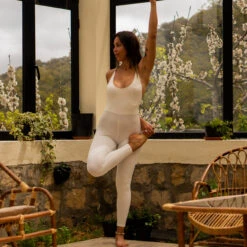 Guya Gang Femme - Combinaison Yoga Blanc - Drest