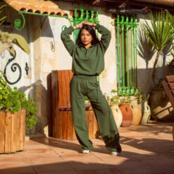 Guya Gang Femme - Large Sweat Pants Kaki - Drest