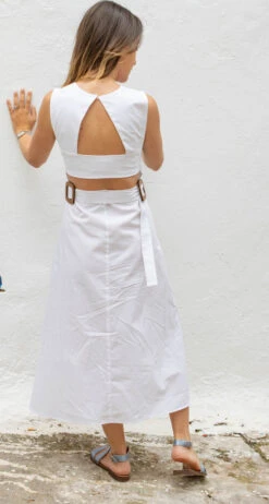 Zazou - Robe Saint Trop - Blanc - Drest -Pas Cher Mode Séduisante Magasin IMG 7700