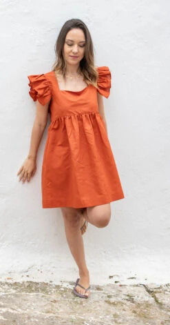 Zazou - Robe Chrysalide - Brique Chaude - Drest