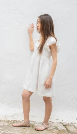 Zazou - Robe Chrysalide - Blanc De Titane - Drest