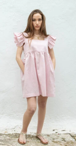 Zazou - Robe Chrysalide - Rose Dragée - Drest