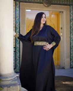 Velvet Femme - Jebba Avec Caligraphie Bleu - J001 - Drest