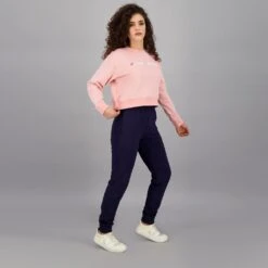 Kontakt - Jogger Slim Femme En Molleton - BLEU MARINE - Drest