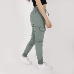 Kontakt - Jogger Cargo Femme - Vert - Drest -Pas Cher Mode Séduisante Magasin Jogger femme avec poches cargo 5