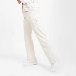 Kontakt - Jogger Femme Jambe Droite Avec Poches Plaquées - Beige - Drest -Pas Cher Mode Séduisante Magasin Jogger femme jambe droite avec poches plaquees