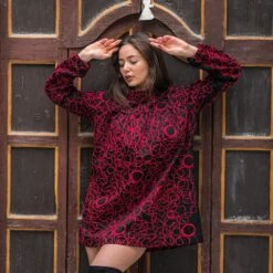 Guya Gang - Luna Red Embroidered Dress - Drest -Pas Cher Mode Séduisante Magasin Luna Red Embroidered Dress 2