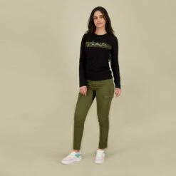 Kontakt - Pantalon Cargo Femme - Vert Militaire - Drest