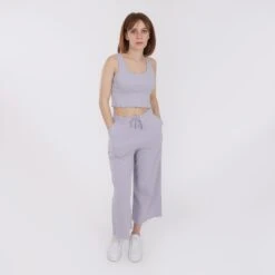 KONTAKT - Pantalon Côtelé Femme - Violet - Drest