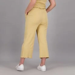 KONTAKT - Pantalon Côtelé Femme Beige - Drest -Pas Cher Mode Séduisante Magasin Pantalon cotele femme bord franc 3