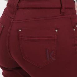 Kontakt - Pantalon Slim Femme - Bordeaux - Drest -Pas Cher Mode Séduisante Magasin Pantalon slim femme 1