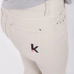 Kontakt - Pantalon Slim Femme Taille Haute - Marron Clair - Drest -Pas Cher Mode Séduisante Magasin Pantalon slim femme taille haute 17