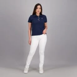 Kontakt - Pantalon Slim Push-up Femme Avec Strass - Blanc - Drest