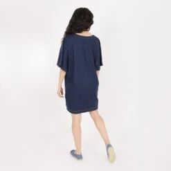 KONTAKT - Robe Femme Manches Kimono En Jeans -THURAYA - Drest -Pas Cher Mode Séduisante Magasin Robe femme manches kimono en jeans THURAYA 2