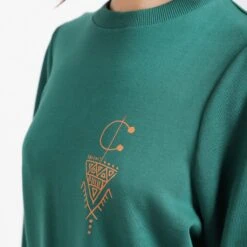 Kontakt - Robe Oversized Sweat Femme KHOMSA - Vert - Drest -Pas Cher Mode Séduisante Magasin Robe oversized sweat femme KHOMSA