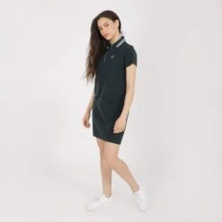 KONTAKT - Robe Polo Femme VERT MILITAIRE - Drest -Pas Cher Mode Séduisante Magasin Robe polo femme 1