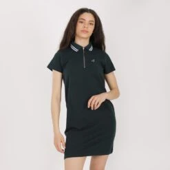 KONTAKT - Robe Polo Femme VERT MILITAIRE - Drest