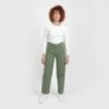 Kontakt - Pantalon Straight Femme - SARRA - Vert Militaire - Drest