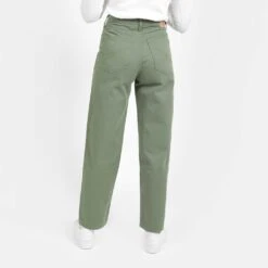 Kontakt - Pantalon Straight Femme - SARRA - Vert Militaire - Drest -Pas Cher Mode Séduisante Magasin Straight jeans femme SARRA 13
