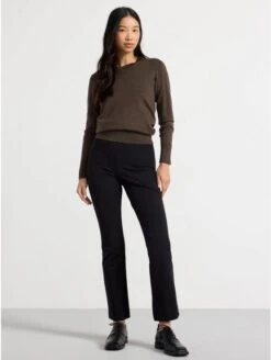 Lindex Femme - Pantalon évasé Taille Haute - Black - Drest