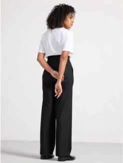 Lindex Femme - LYKKE Pantalon Large - Black - Drest -Pas Cher Mode Séduisante Magasin black lykke wide trousers 2