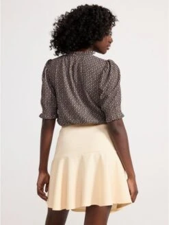 Lindex Femme - Chemisier à Manches Bouffantes - Light Grey - Drest -Pas Cher Mode Séduisante Magasin black puff sleeve blouse 17