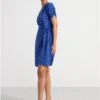 Lindex Femme - Robe Courte Portefeuille - Blue - Drest